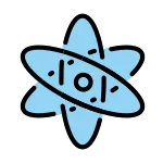 Atom Symbol SVG Icon